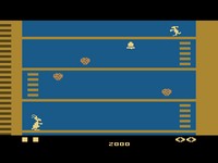une photo d'Ã©cran de Kangaroo sur Atari 2600
